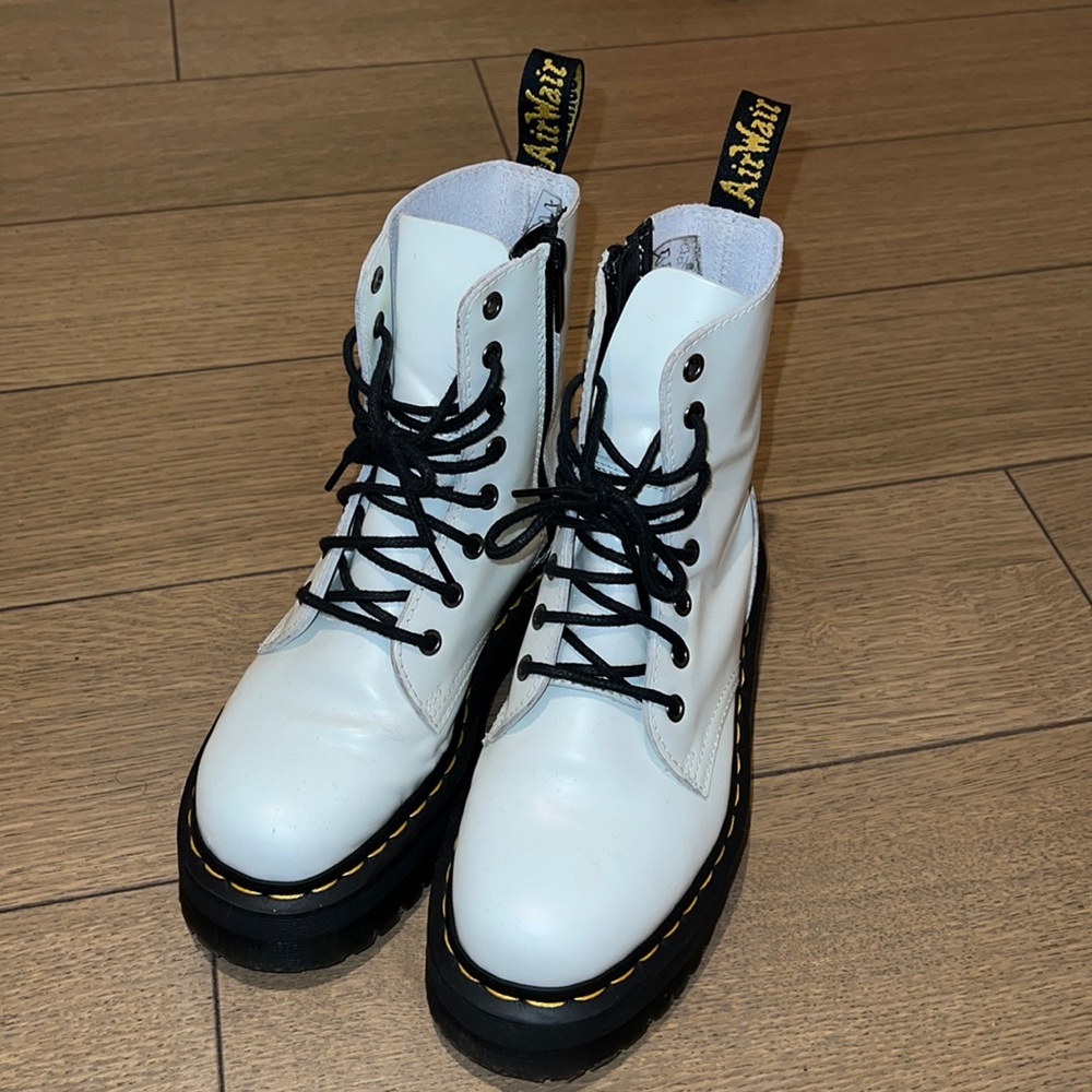 Dr Martens white boots